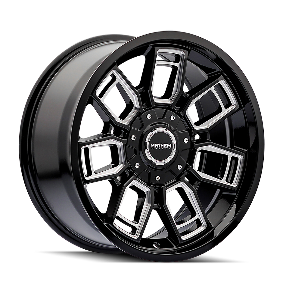 MAYHEM ORDINANCE 8118 GLOSS BLACK/MILLED 20X9 5-127/5-139.7 0MM 87.1MM