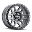 MAYHEM DELTA 8304 MATTE GUNMETAL W/ MATTE BLACK LIP 20X9 5-127 -12MM 78.1MM