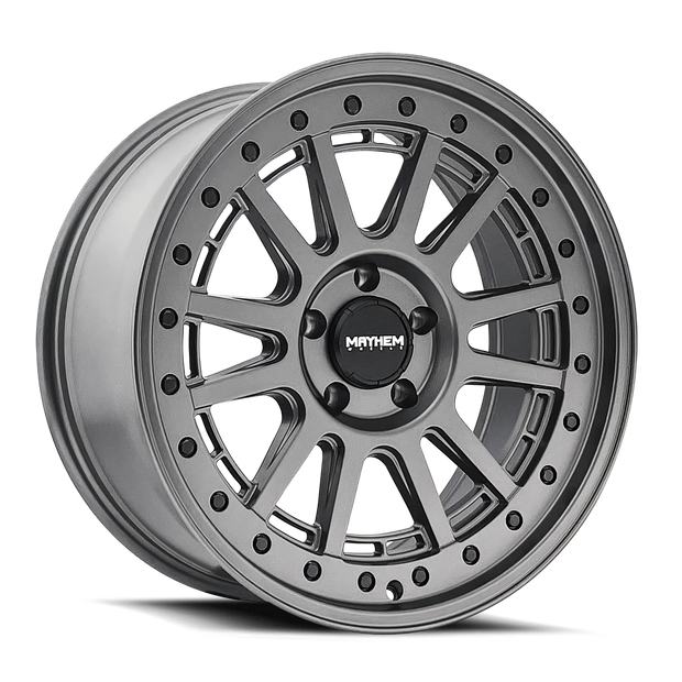MAYHEM COMPASS 8305 MATTE GUNMETAL W/ BLK BOLT 20X9 5-127 0MM 78.1MM - 8305-2973MGT