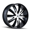 MAZZI EDGE 337 GLOSS BLACK/MACHINED FACE 22X8.5 5-112/5-120 35MM 72.56MM