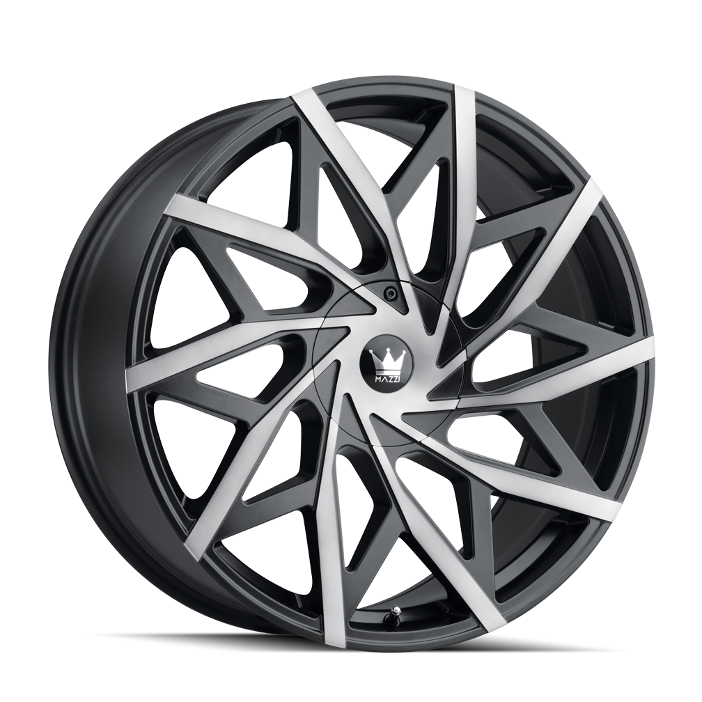MAZZI BIG EASY 372 MATTE BLACK W/DARK TINT 22X9.5 5-127/5-139.7 18MM 87MM