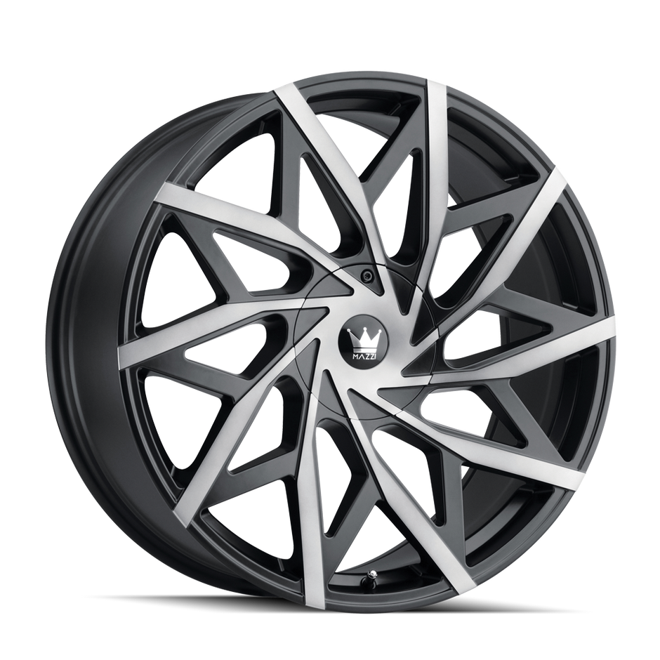 MAZZI BIG EASY 372 MATTE BLACK W/DARK TINT 22X9.5 5-127/5-139.7 18MM 87MM