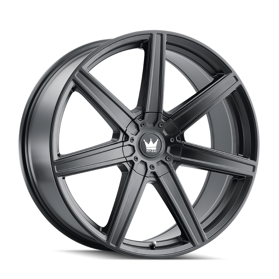 MAZZI LAGUNA 376 MATTE BLACK 22X8.5 5-112/5-120 38MM 74.1MM