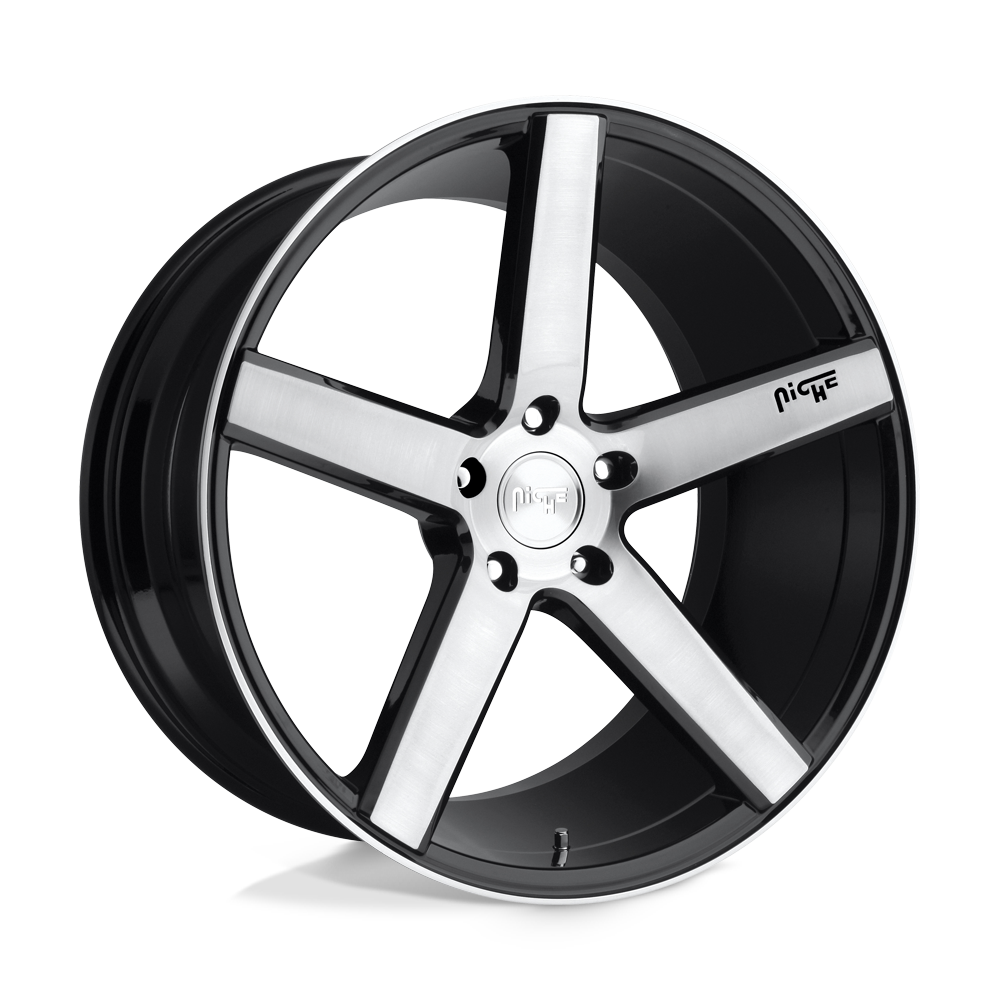 Niche 1PC M124 Milan 20x8.5 5x120 GL-BLK-BRSHD - M124208521+35