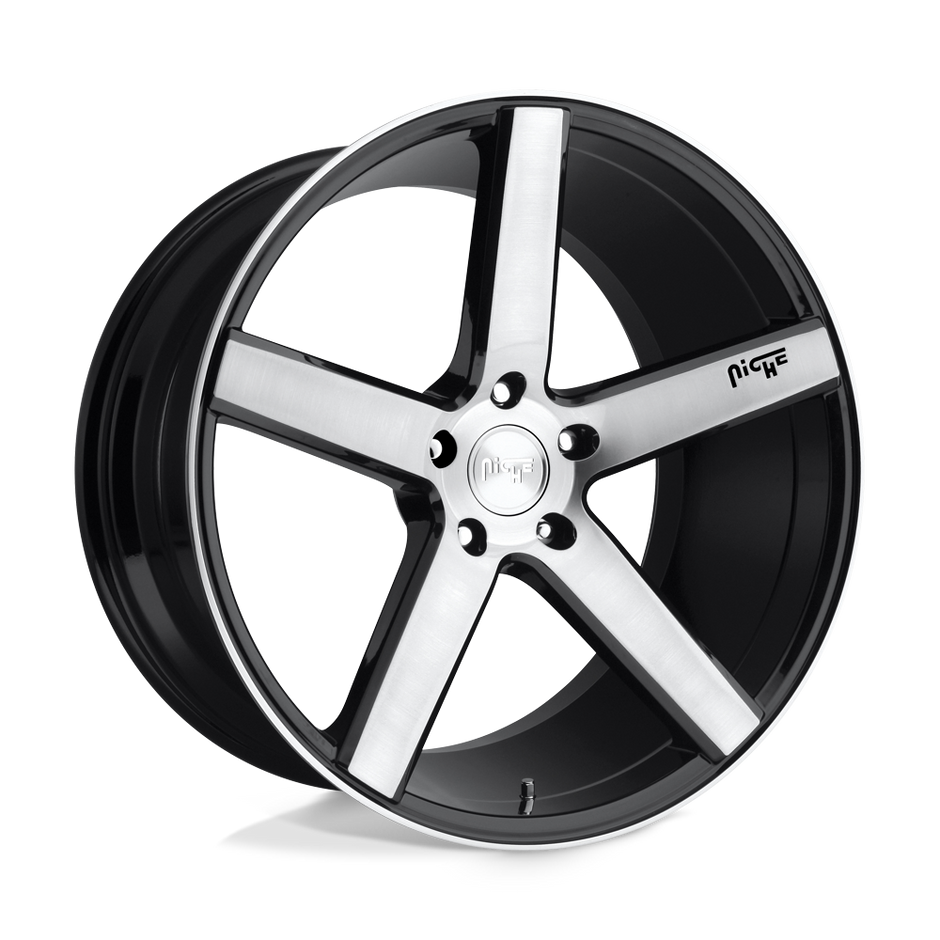 Niche 1PC M124 Milan 20x8.5 5x120 GL-BLK-BRSHD - M124208521+35