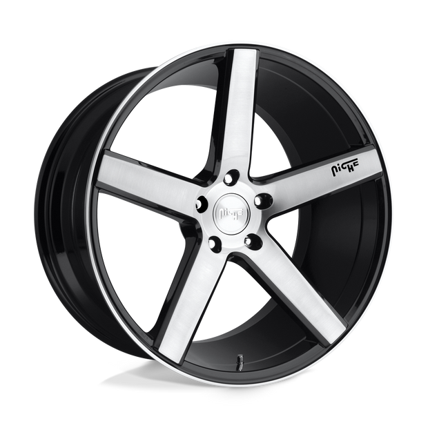 Niche 1PC M124 Milan 20x8.5 5x112 GL-BLK-BRSHD - M1242085F8+34
