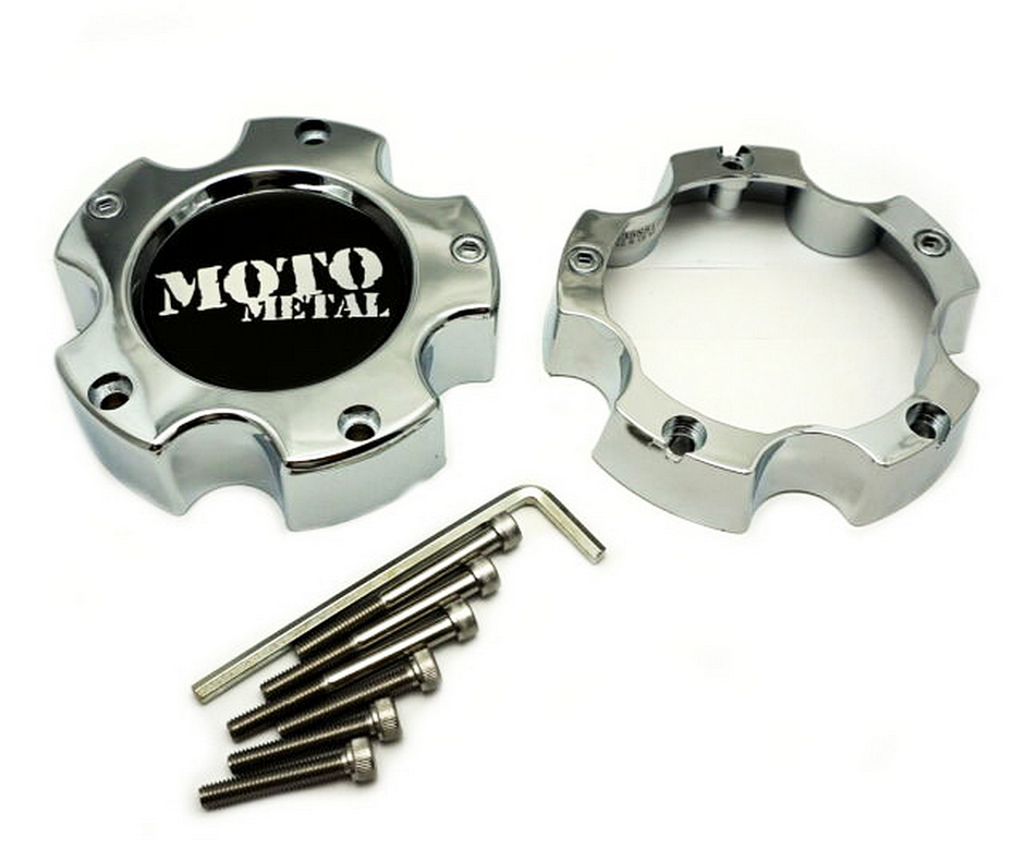 MOTO METAL CAP SMALL 5 LUG CHROME - MO909B5127