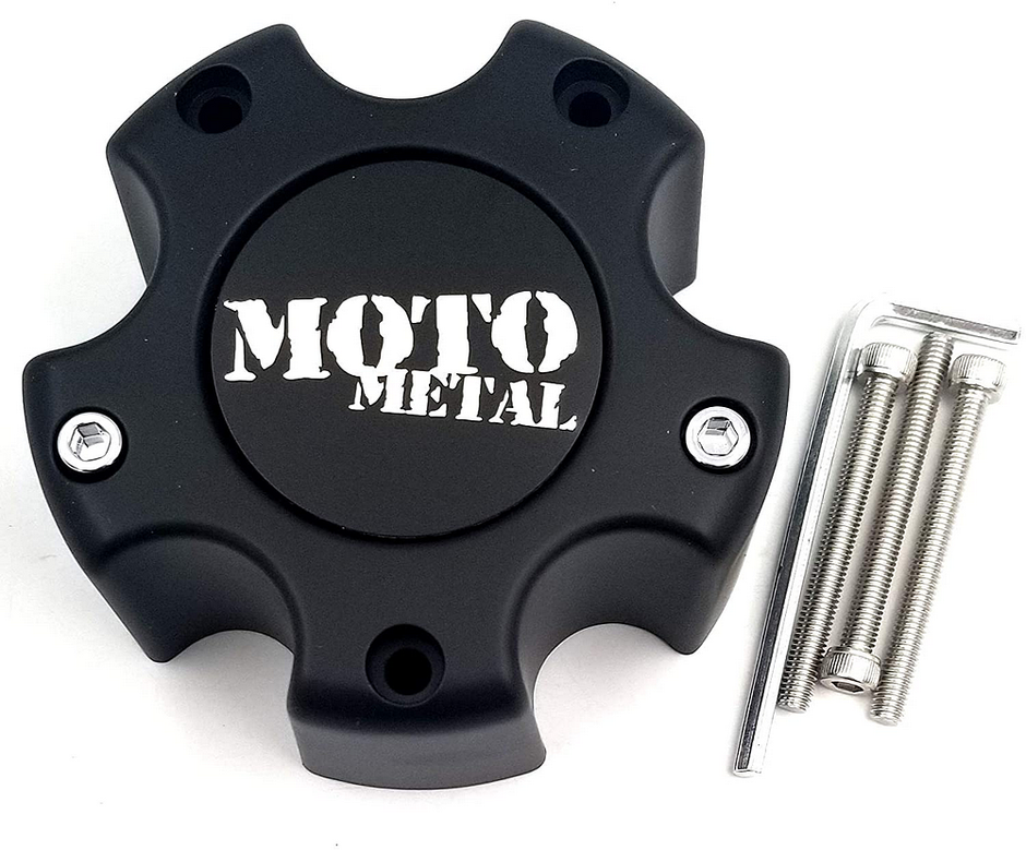MOTO METAL CAP  MATTE BLACK 5 LUG - MO909B5127YB