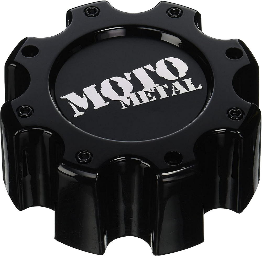 MOTO METAL CAP 8 LUG - GLOSS BLACK - MO909B8165B