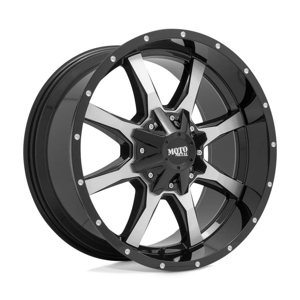 Moto Metal MO970 20x10 5x127/5x139.7 G-BLK MACH - MO97021035324N