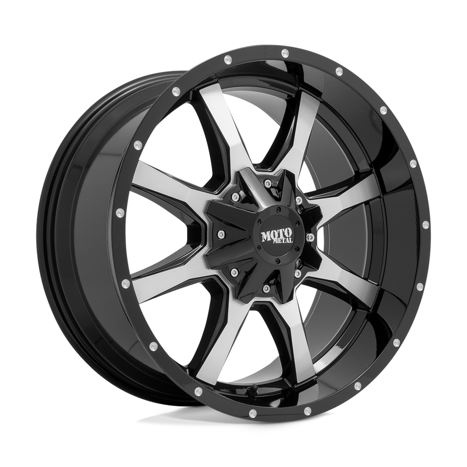Moto Metal MO970 20x10 6x135/6x139.7 G-BLK MACH - MO97021067324N