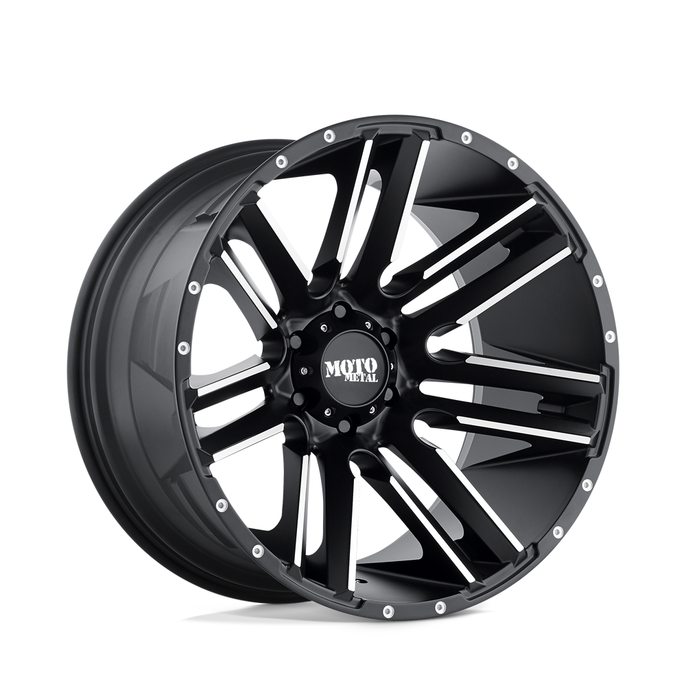 Moto Metal MO978 Razor 20x10 5x127 S-BLK MACH - MO97821050524N