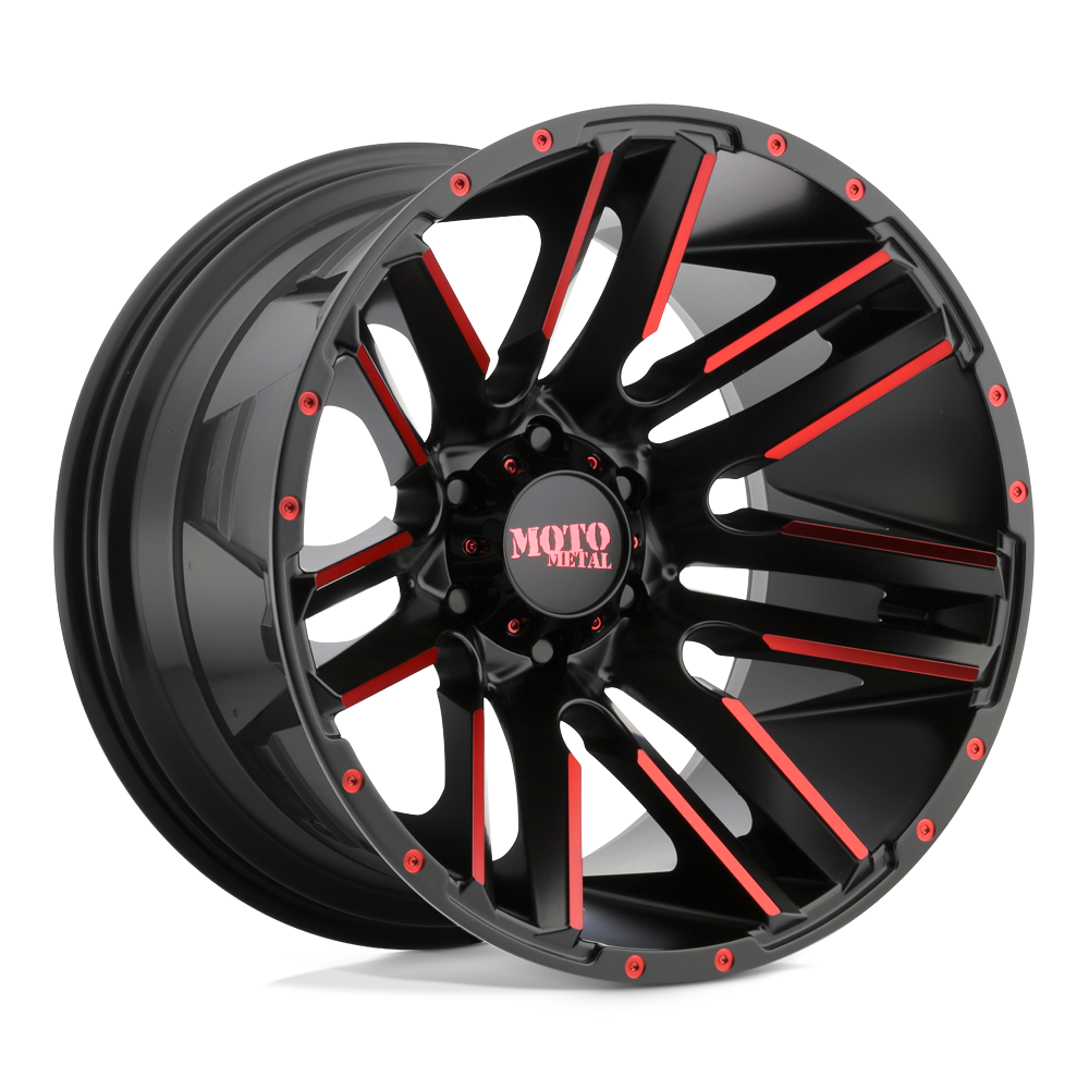 Moto Metal MO978 Razor 20x10 5x127 S-BLK MACH RTCC - MO97821050524NRC
