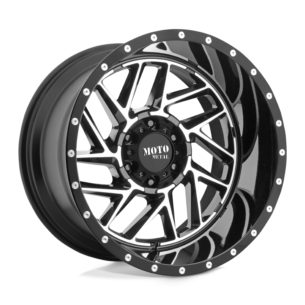Moto Metal MO985 Breakout 20x12 8x165.1 G-BLK MACH - MO98521280344N