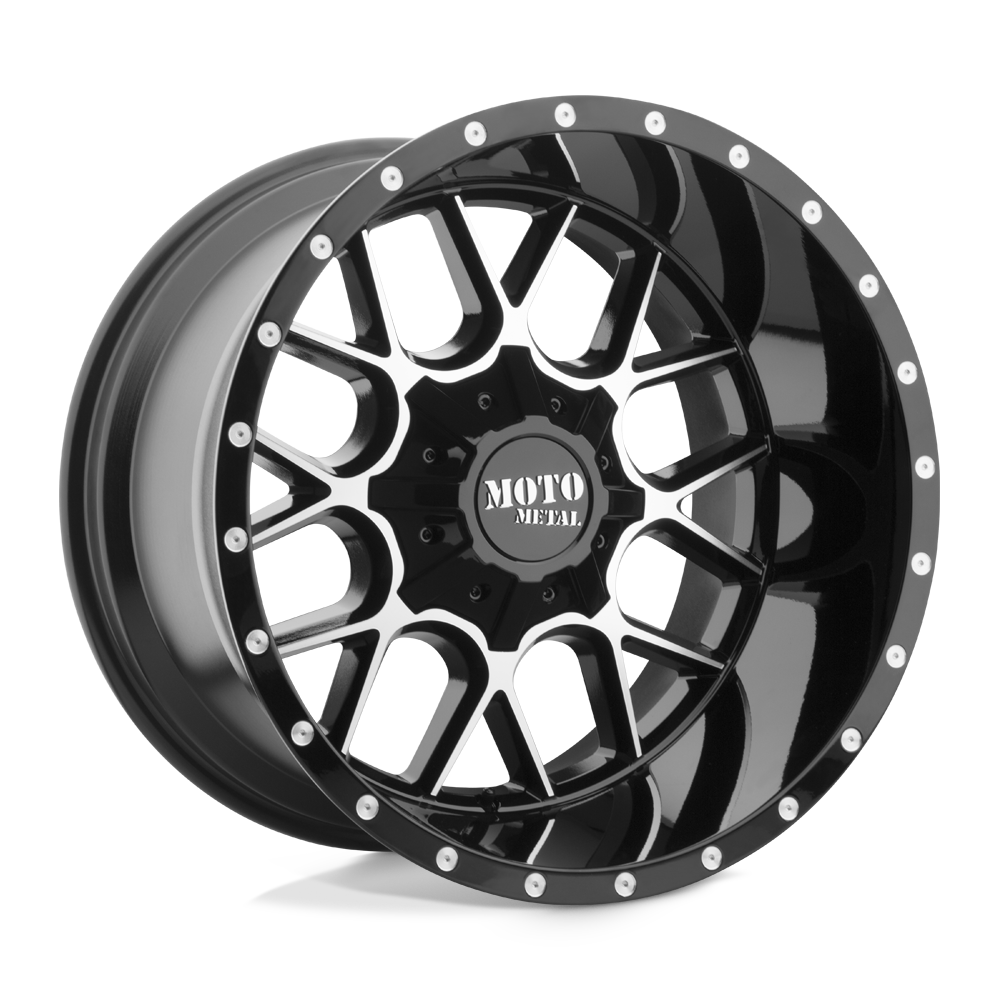 Moto Metal MO986 Siege 20x12 5x127/5x139.7 G-BLK MACH - MO98621235344N