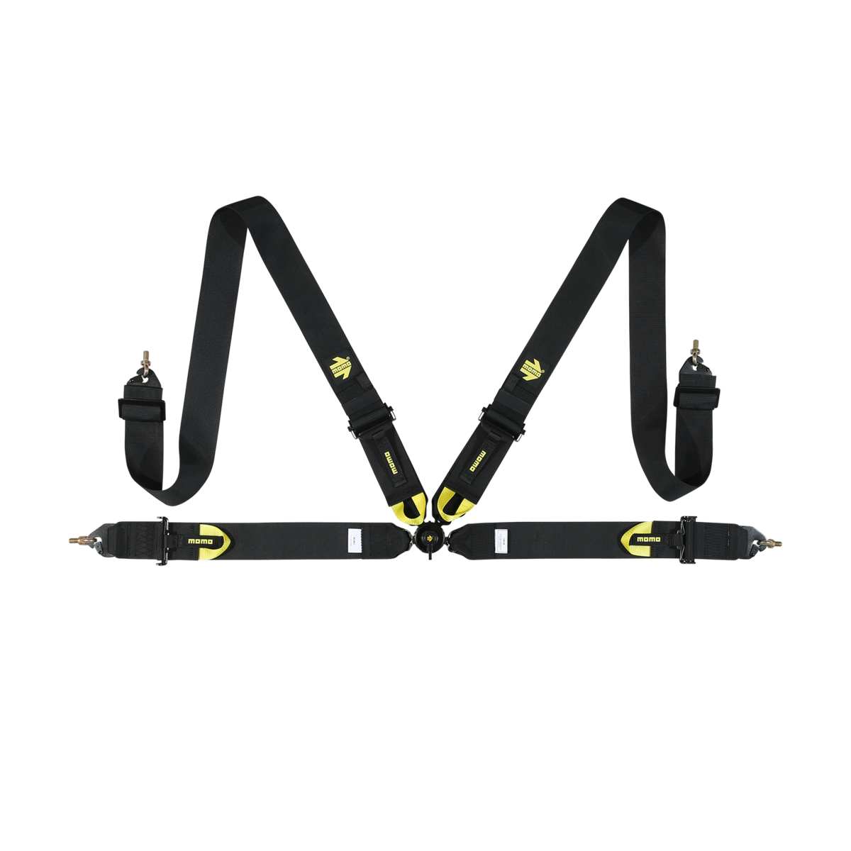 MOMO Corsa Harness FIA 4pt 3x3 Black Clip in, Cam Lock Expires 2029 - M040303BK-29