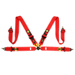 MOMO Corsa Harness FIA 4pt 3x3 Red Clip in, Cam Lock Expires 2029 - M040303RD-29