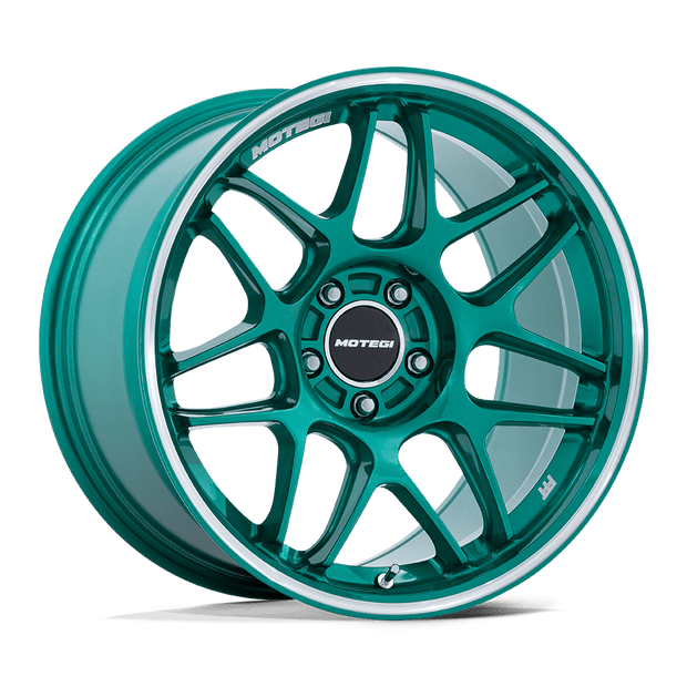 Motegi MR158 Tsubaki 18x8.5 5x112 HOK-GRN MCH - MR158ED18855742