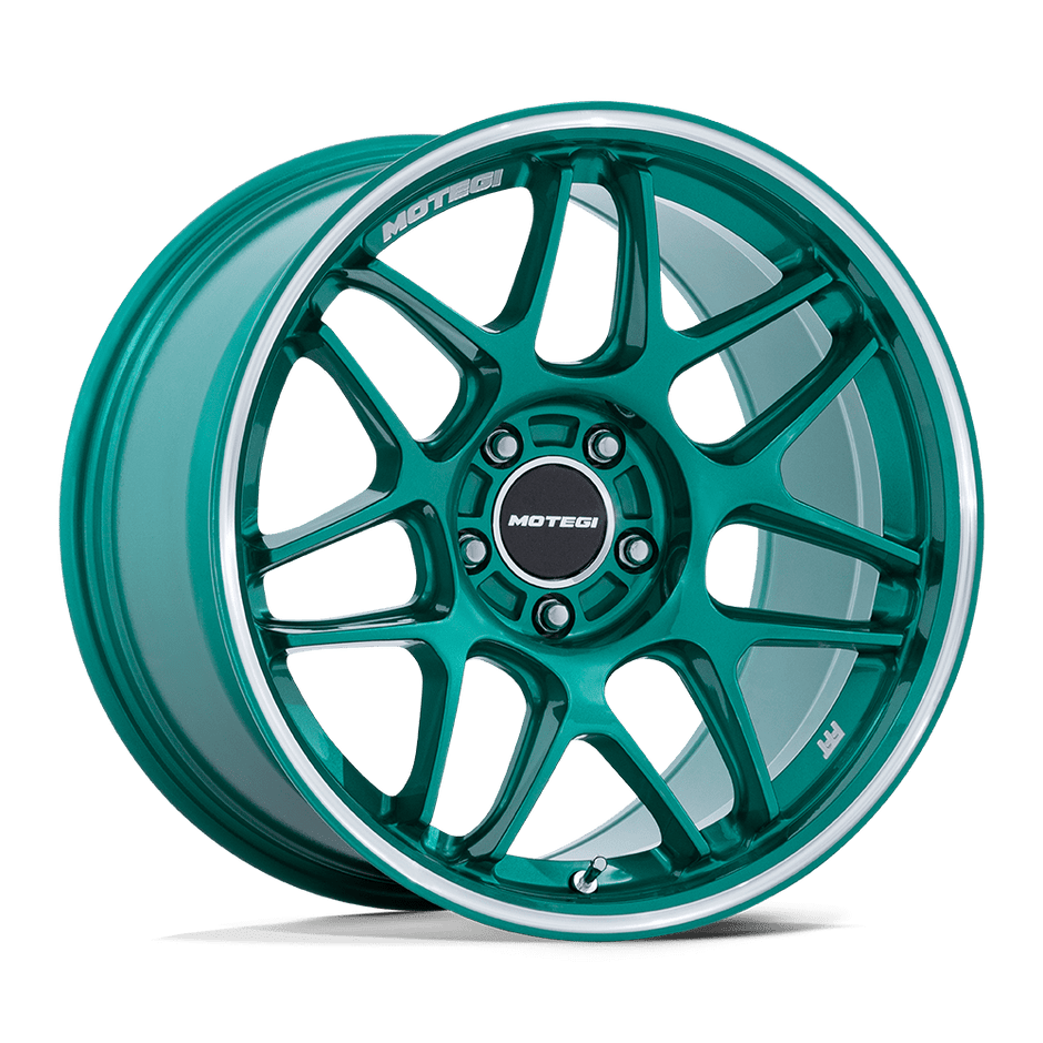 Motegi MR158 Tsubaki 18x9.5 5x112 HOK-GRN MCH - MR158ED18955735