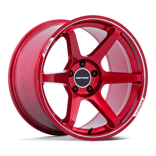 Motegi MR160 Battle Vi 18x9.5 5x114.3 CHRY-RED-MCH - MR160QD18951240