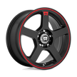 Motegi MR116 FS5 16x7 5x100/5x114.3 M-BLK RED-STR - MR11667031740
