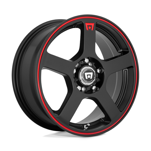 Motegi MR116 FS5 15x6.5 5x100/5x114.3 M-BLK RED-STR - MR11656531740