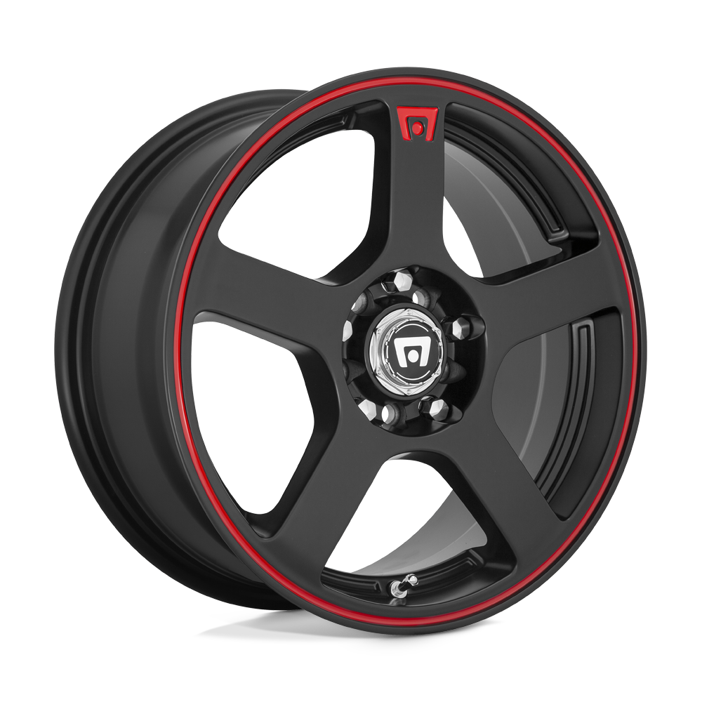 Motegi MR116 FS5 17x7 5x112/5x114.3 M-BLK RED-STR - MR11677046740
