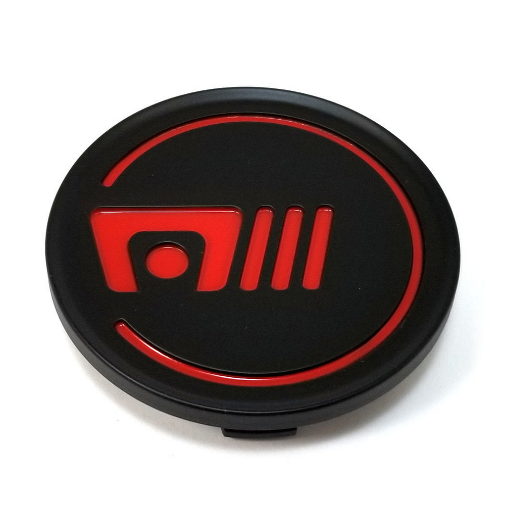 MOTEGI CAP ABS SNAP-IN 65.3MM -S-BLK RED - MRCAP-S1R