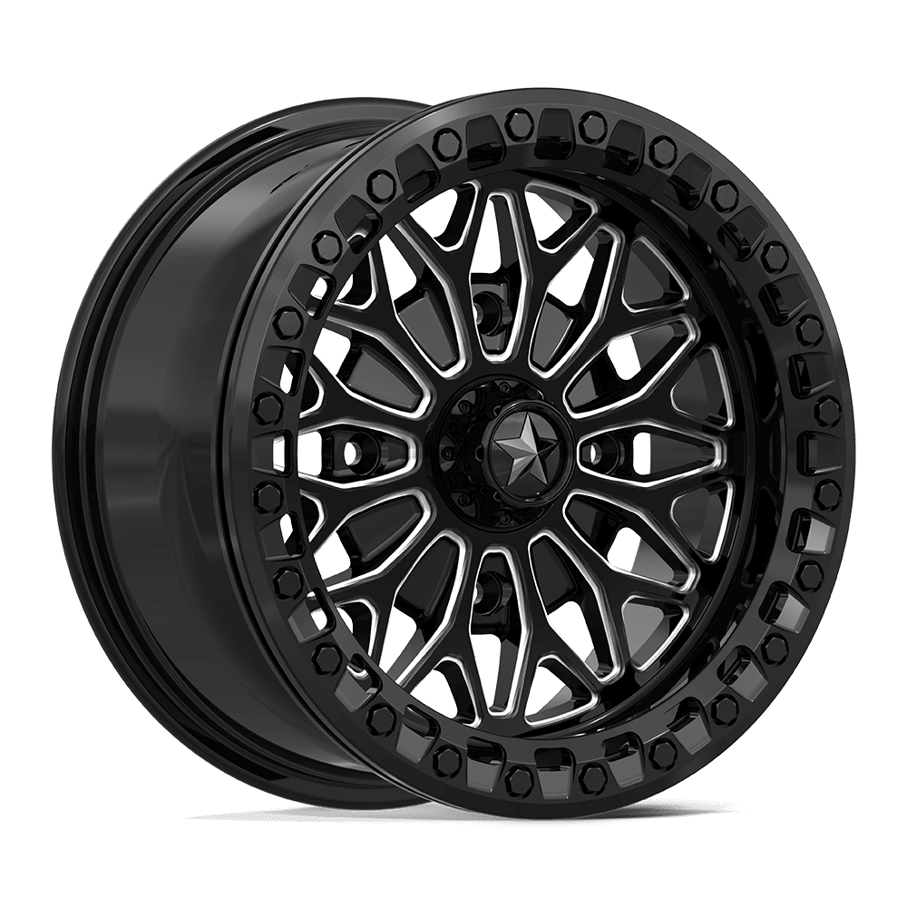 MSA Offroad Wheels MA53 Bolo UTV Beadlock 15x7 4x110 G-BLK-MILL - MA053BE15704010