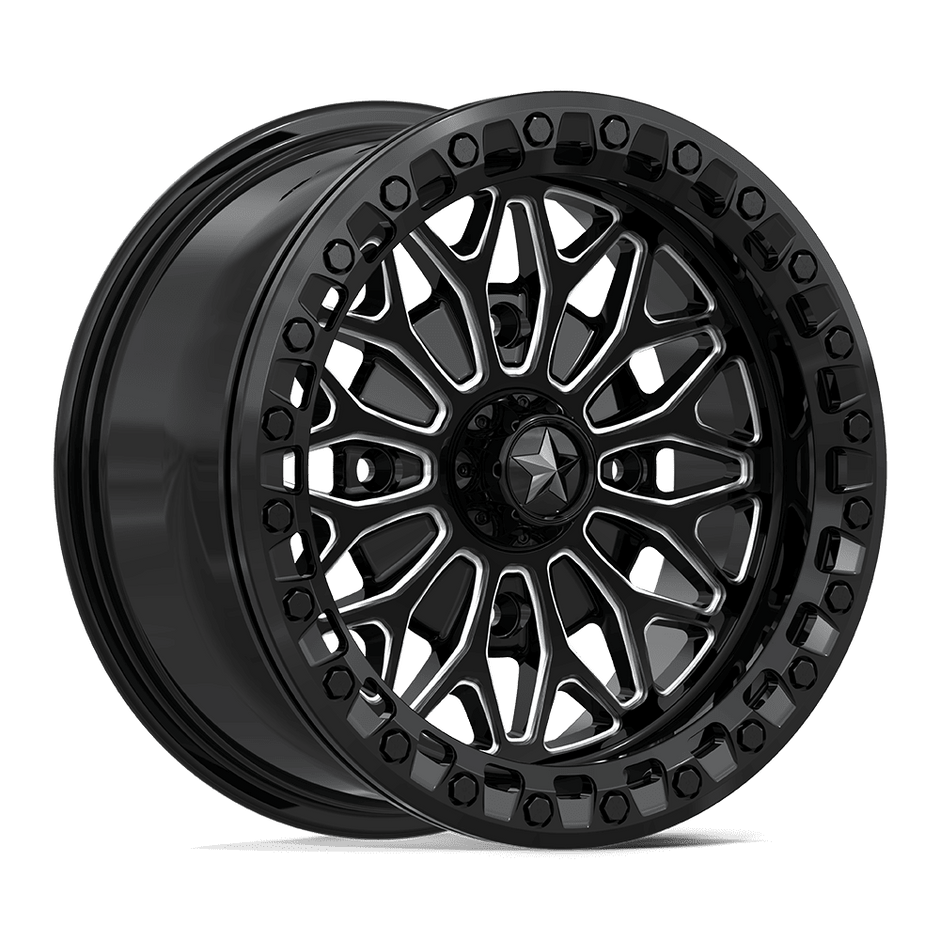 MSA Offroad Wheels MA53 Bolo UTV Beadlock 15x7 4x156 G-BLK-MILL - MA053BE15704410