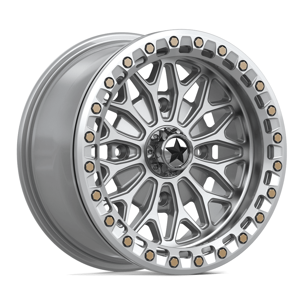 MSA Offroad Wheels MA53 Bolo UTV Beadlock 15x7 4x110 G-SLV-MCH - MA053SD15704010