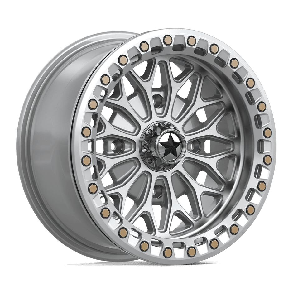 MSA Offroad Wheels MA53 Bolo UTV Beadlock 15x7 4x137 G-SLV-MCH - MA053SD15704810