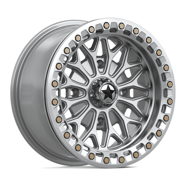 MSA Offroad Wheels MA53 Bolo UTV Beadlock 15x7 4x137 G-SLV-MCH - MA053SD15704810
