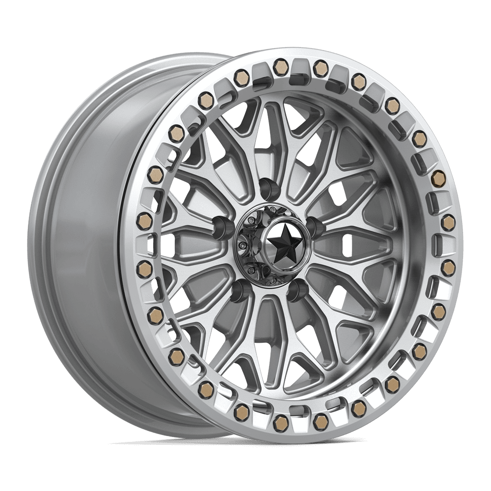 MSA Offroad Wheels MA53 Bolo UTV Beadlock 15x7 5x114.3 G-SLV-MCH - MA053SD15701210