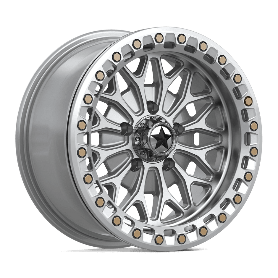 MSA Offroad Wheels MA53 Bolo UTV Beadlock 15x7 5x114.3 G-SLV-MCH - MA053SD15701210