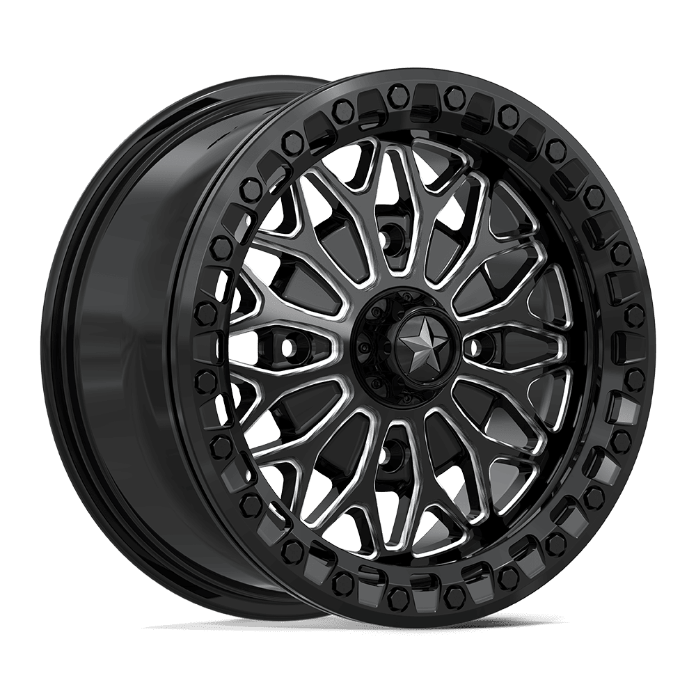 MSA Offroad Wheels MA53 Bolo UTV Beadlock 15x7 4x110 G-BLK-MILL - MA053BE15704038