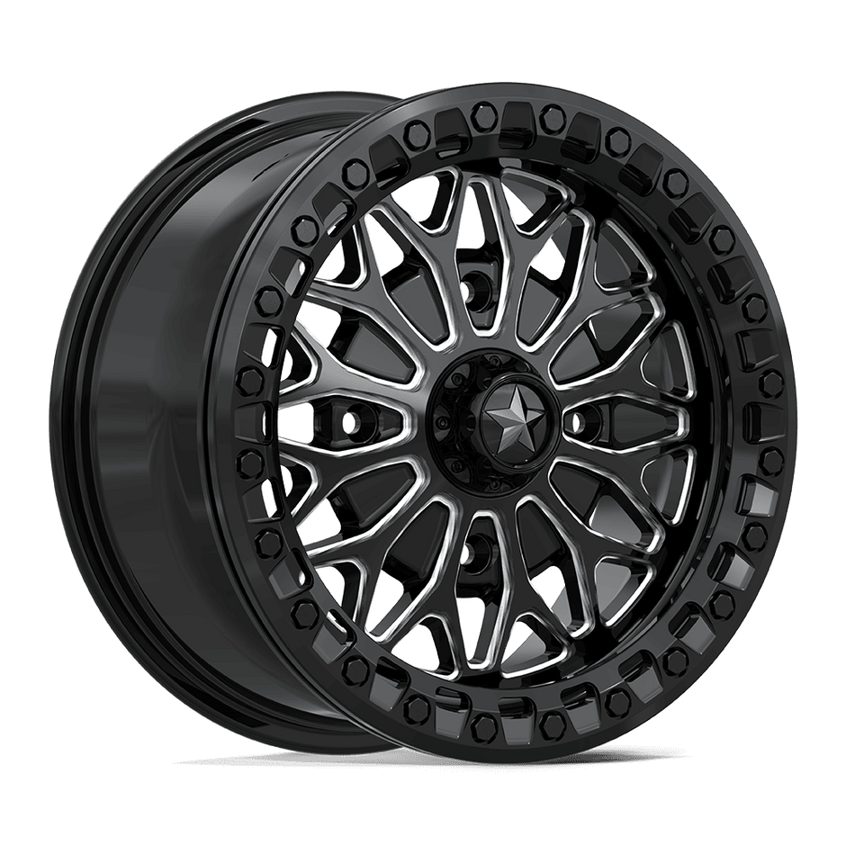 MSA Offroad Wheels MA53 Bolo UTV Beadlock 15x7 4x137 G-BLK-MILL - MA053BE15704838