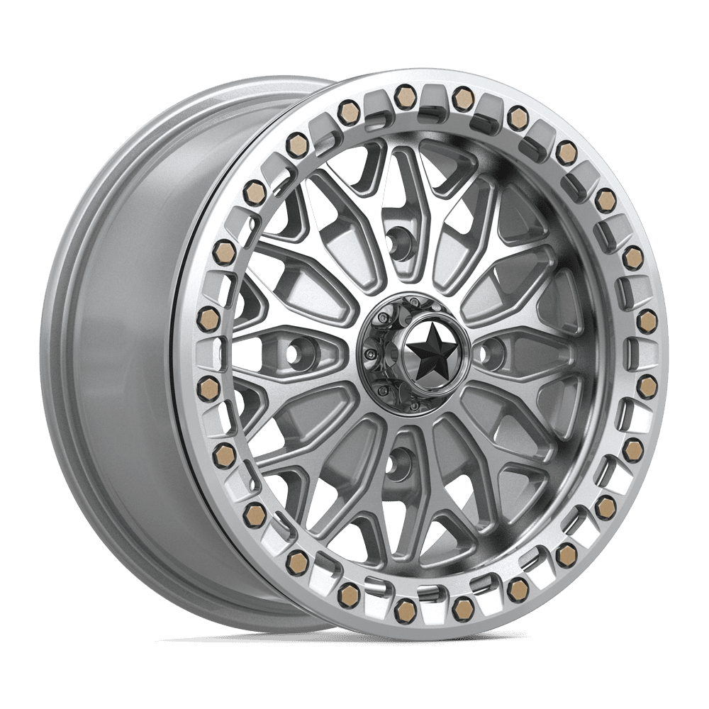MSA Offroad Wheels MA53 Bolo UTV Beadlock 15x7 4x156 G-SLV-MCH - MA053SD15704438