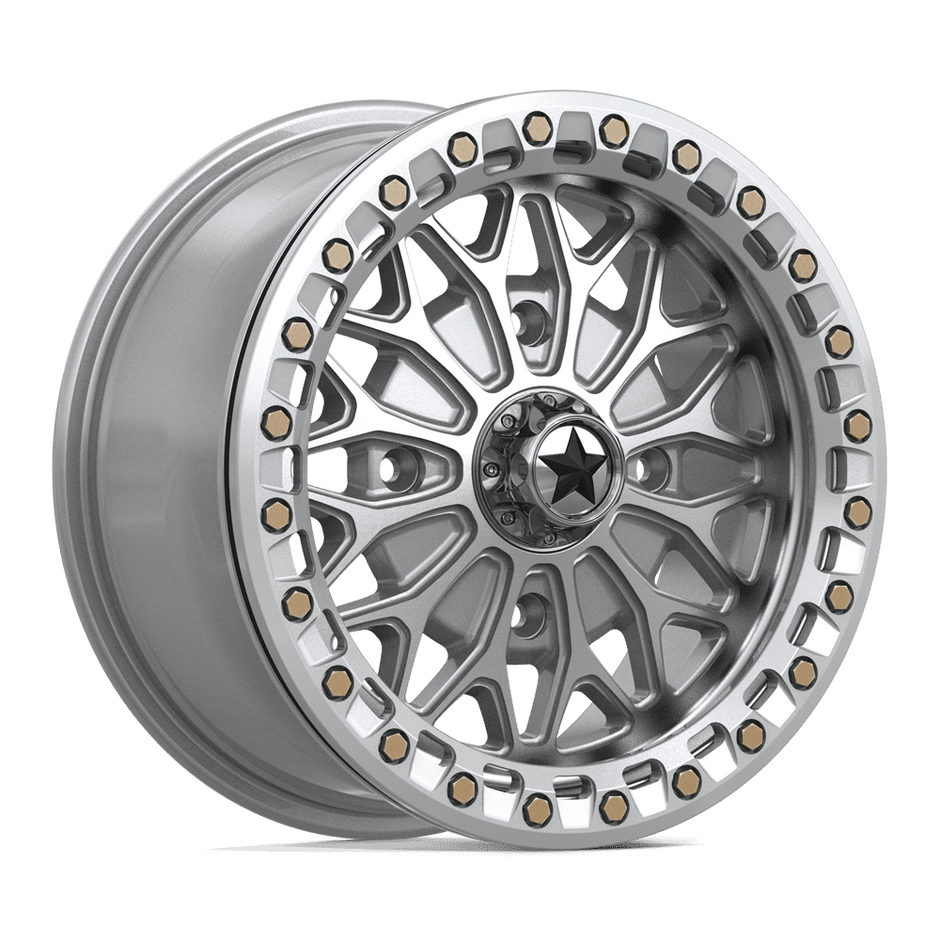 MSA Offroad Wheels MA53 Bolo UTV Beadlock 15x7 4x156 G-SLV-MCH - MA053SD15704438