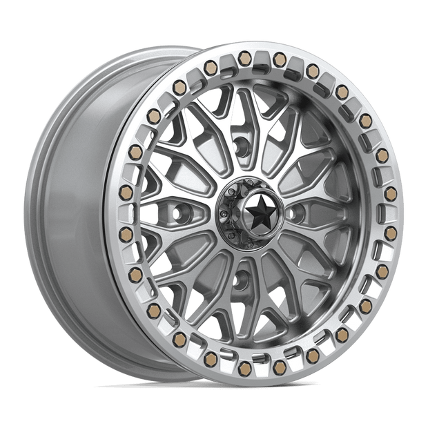 MSA Offroad Wheels MA53 Bolo UTV Beadlock 15x7 4x110 G-SLV-MCH - MA053SD15704038