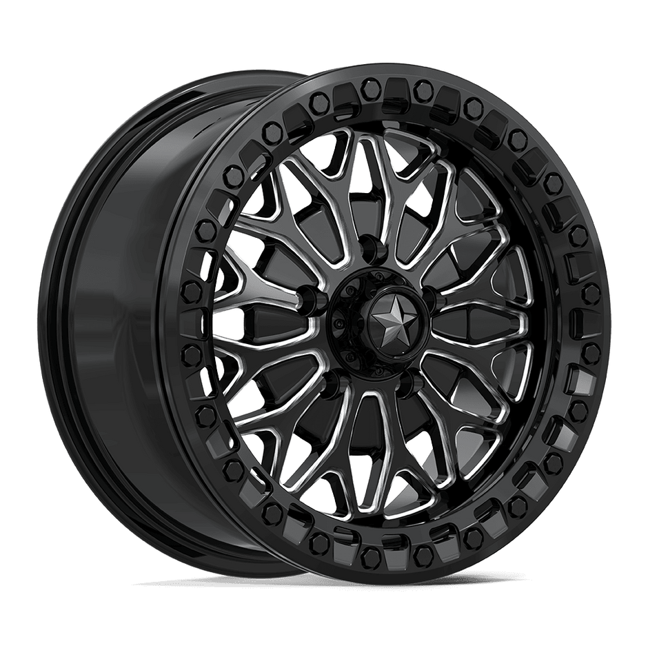 MSA Offroad Wheels MA53 Bolo UTV Beadlock 15x7 5x114.3 G-BLK-MILL - MA053BE15701238