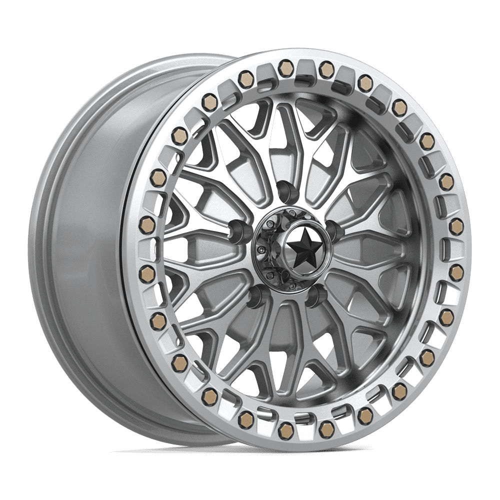MSA Offroad Wheels MA53 Bolo UTV Beadlock 15x7 5x114.3 G-SLV-MCH - MA053SD15701238