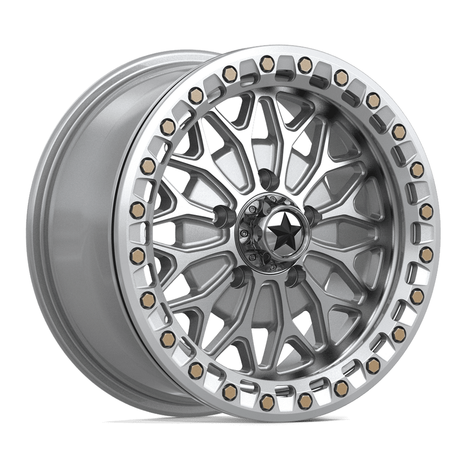 MSA Offroad Wheels MA53 Bolo UTV Beadlock 15x7 5x114.3 G-SLV-MCH - MA053SD15701238