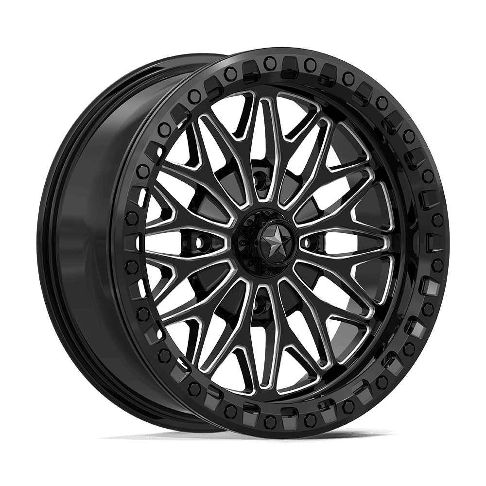 MSA Offroad Wheels MA53 Bolo UTV Beadlock 18x7 4x137 G-BLK-MILL - MA053BE18704810