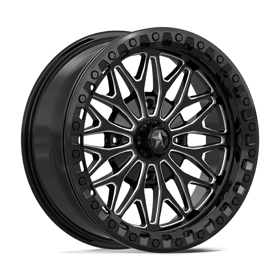 MSA Offroad Wheels MA53 Bolo UTV Beadlock 18x7 4x137 G-BLK-MILL - MA053BE18704810
