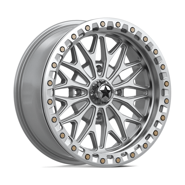 MSA Offroad Wheels MA53 Bolo UTV Beadlock 18x7 4x156 G-SLV-MCH - MA053SD18704410