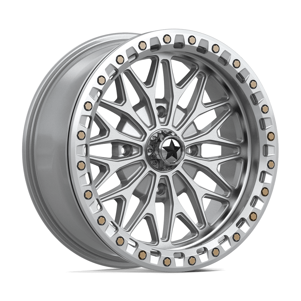 MSA Offroad Wheels MA53 Bolo UTV Beadlock 18x7 4x137 G-SLV-MCH - MA053SD18704810
