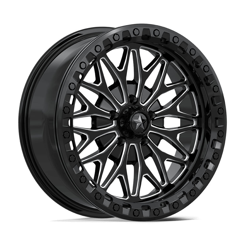MSA Offroad Wheels MA53 Bolo UTV Beadlock 18x7 5x114.3 G-BLK-MILL - MA053BE18701210