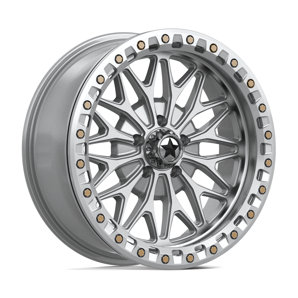 MSA Offroad Wheels MA53 Bolo UTV Beadlock 18x7 5x114.3 G-SLV-MCH - MA053SD18701210