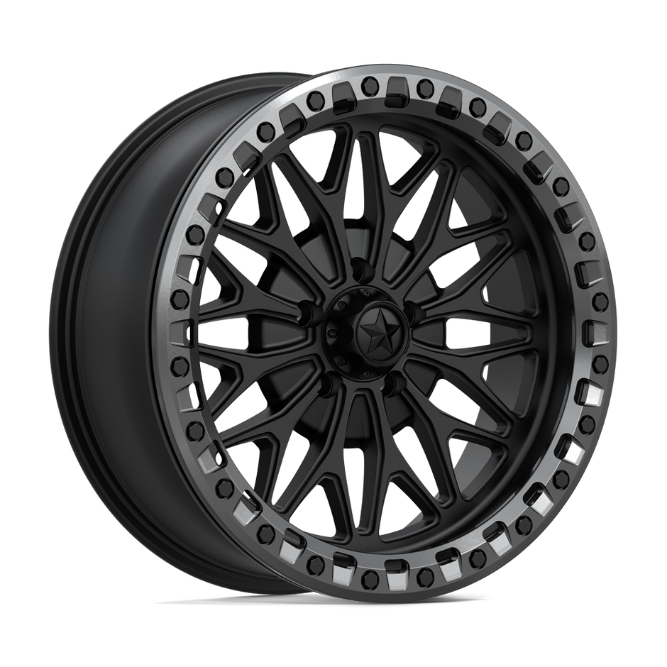 MSA Offroad Wheels MA53 Bolo UTV Beadlock 18x7 5x114.3 M-BLK G-GNMTL - MA053MA18701210